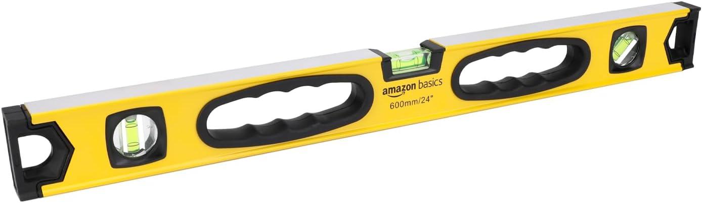 Amazon Basics — Niveau à bulle magnétique en aluminium, 60 cm