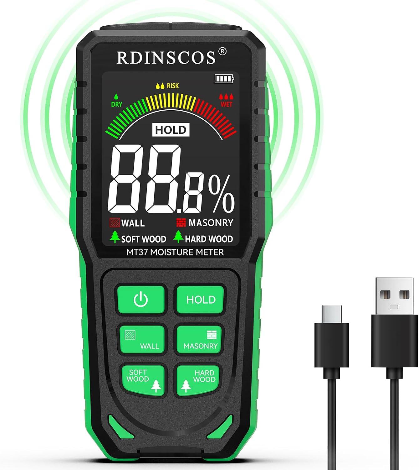 Testeur d'humidité non destructif rechargeable (mur, béton)