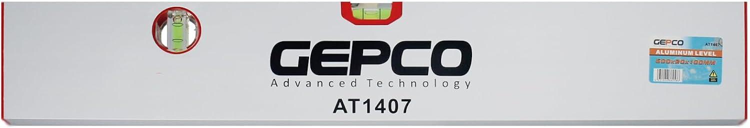 Gepco — Règle de nivellement aluminium 60 cm, 2 fioles
